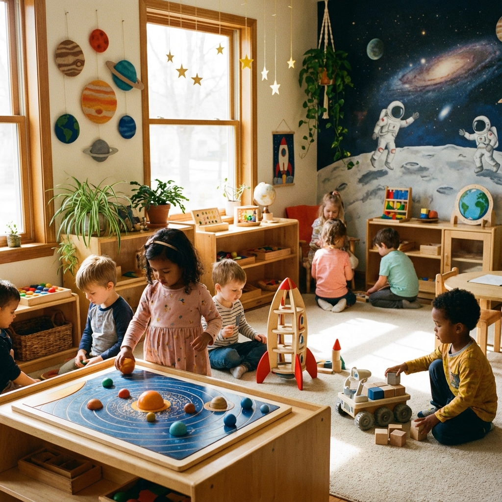 Kids in classroom activity